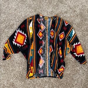 Wrangler Aztec print kimono/jacket/cardigan